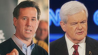 Rick Santorum i Newt Gingrich w sprawie Afganistanu